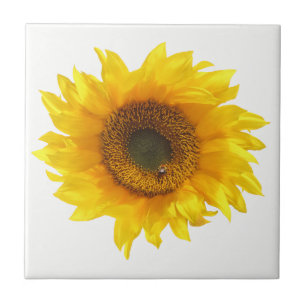 yellow sunflower tile