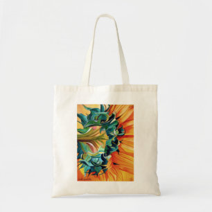 Yellow Sunflower watercolor original art painting Tote Bag