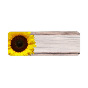 Yellow Sunflower Wedding or General Blank Address