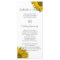 Yellow Sunflower Wedding Program