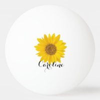 Yellow Sunflower with Custom Name