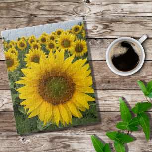 Yellow Sunflowers Colourful Harvest Puzzle