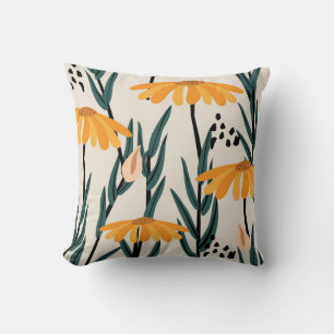 Yellow sunflowers cushion