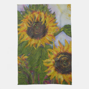 Yellow Sunflowers Hand Towel
