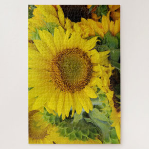 Yellow Sunflowers in Summer Jigsaw Puzzle