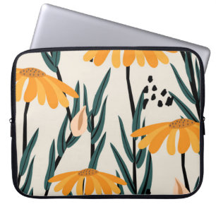 Yellow sunflowers laptop sleeve
