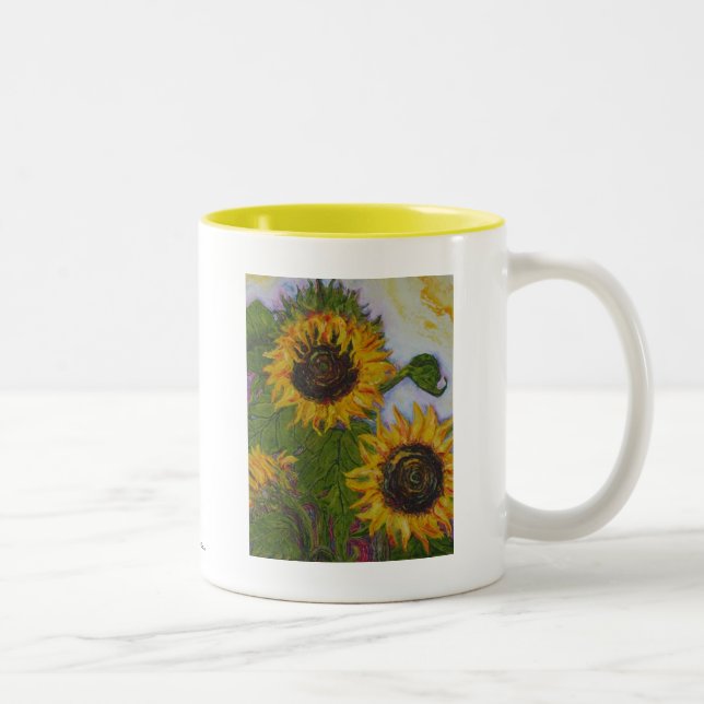 Yellow Sunflowers Mug (Right)