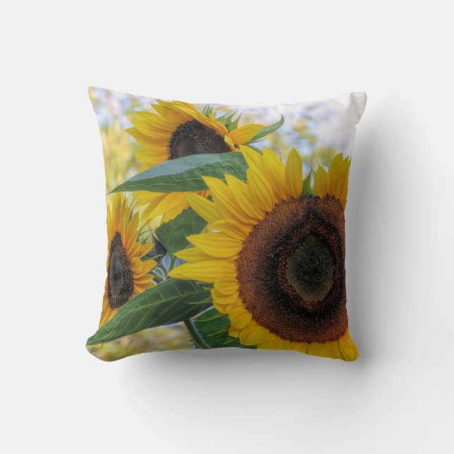 Yellow sunflowers - pillow (Front)