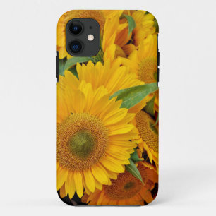 Yellow sunflowers print iPhone 11 case