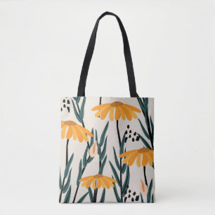 Yellow sunflowers tote bag