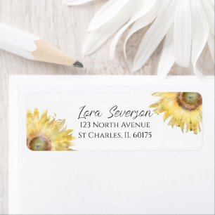 Yellow Sunflowers Watercolor 