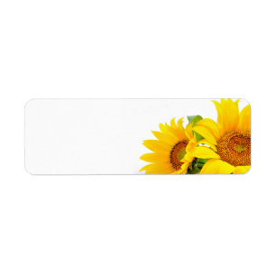 Yellow Sunflowers Wedding or General Blank Address