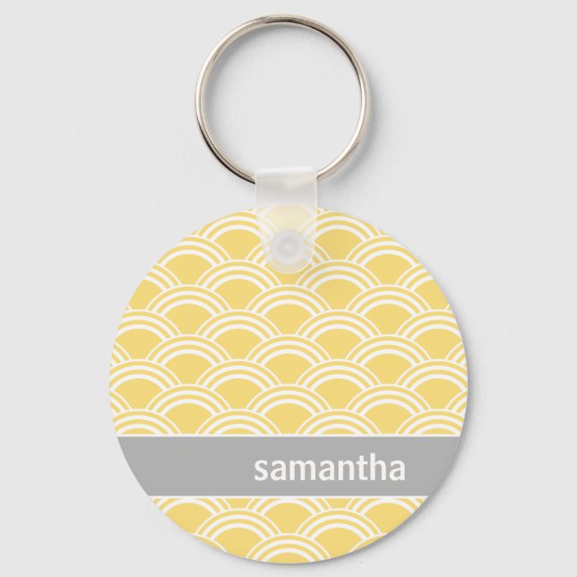 Yellow Sunrise Key Ring (Front)