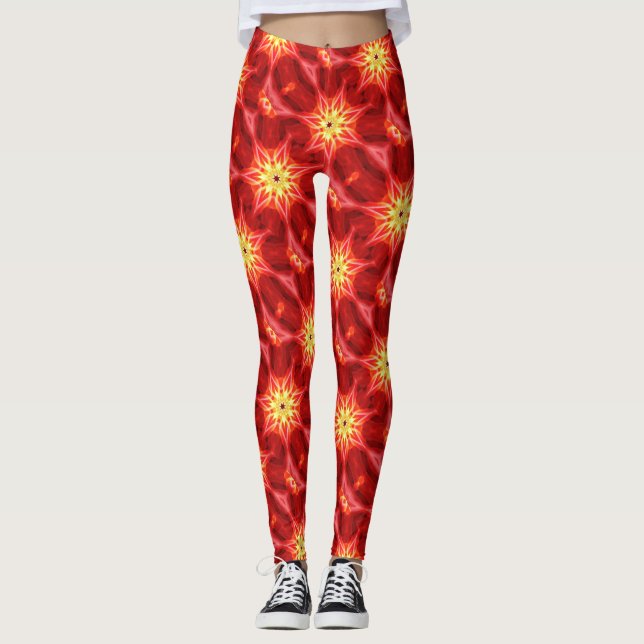 yellow suns red leggings (Front)