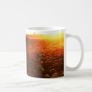 Yellow Sunset Pumpkin Patch  Coffee Mug