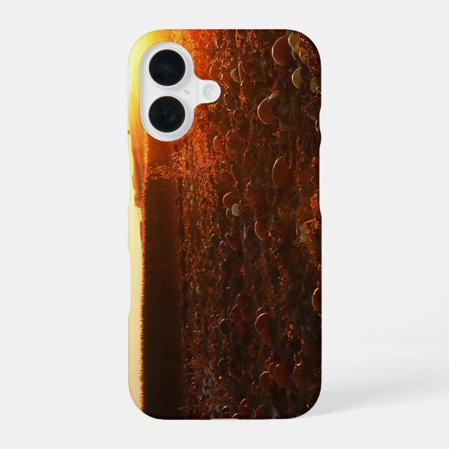 Yellow Sunset Pumpkin Patch  iPhone 16 Case (Back)