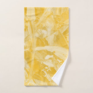Yellow Sunshine Abstract Hand Towel