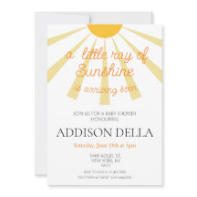 Yellow Sunshine Baby Shower