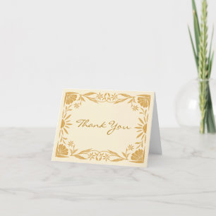 Yellow Sunshine Thank You Card