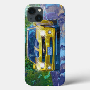 Yellow Superfast Sports Car iPhone 13 Case