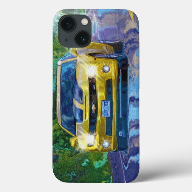 Yellow Superfast Sports Car Case-Mate iPhone Case (Back)