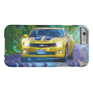 Yellow Superfast Sports Car Cell Phone Case
