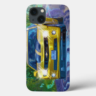 Yellow Superfast Sports Car Device Case