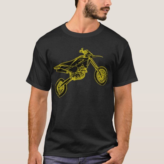 Yellow Supermoto T-Shirt (Front)