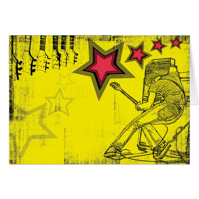 Yellow Superstar Card (Front Horizontal)