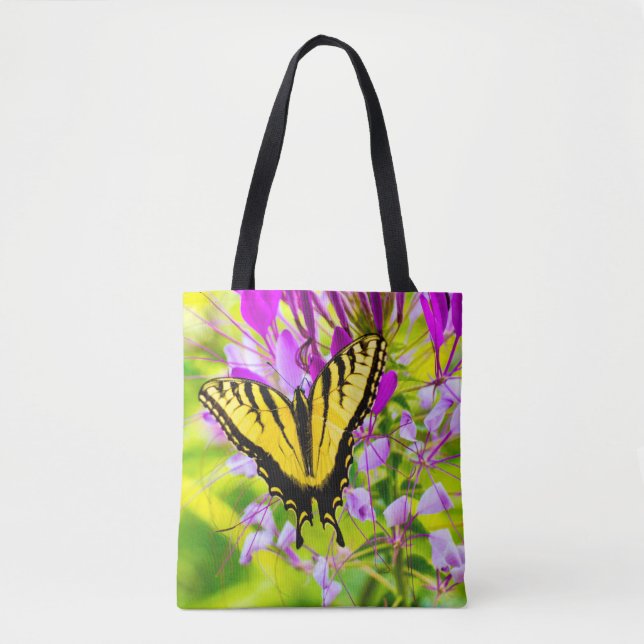 Yellow Swallowtail Butterfly Tote Bag (Front)