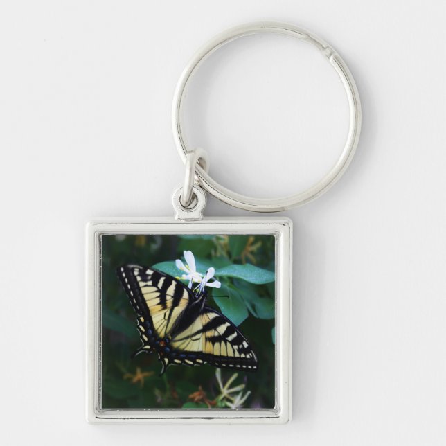 Yellow Swallowtail Key Ring (Front)