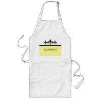 Yellow Swanky Fleur De Lis Apron