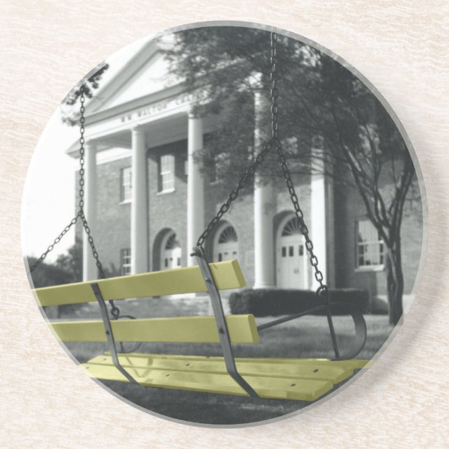 Yellow Swing UMHB Coaster (Front)