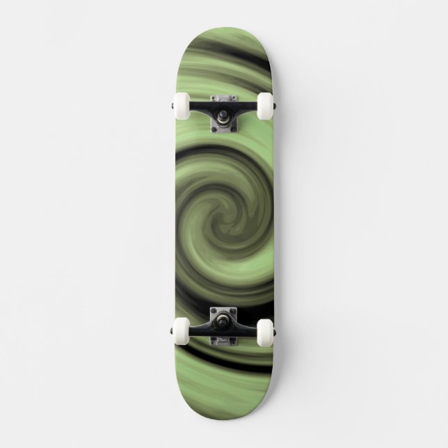 Yellow Swirl Skateboard (Front)