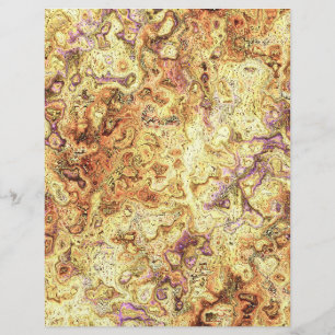 Yellow Swirly Marble Bulk Scrapbook Paper Pages