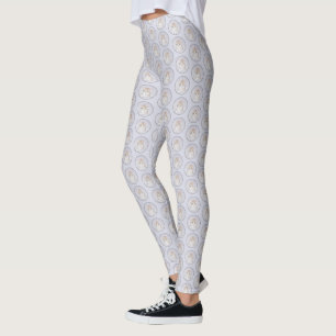 Yellow Tabby Kitten Painting - Original Cat Art Leggings
