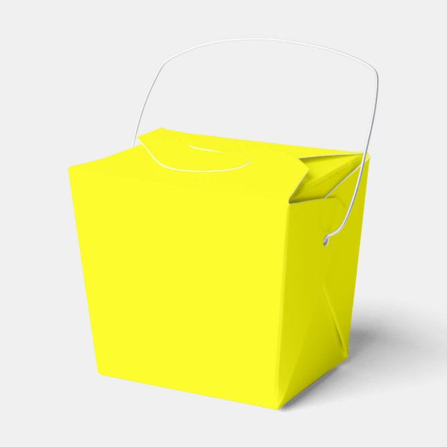 Yellow Take Out Favour Box (Front Side)
