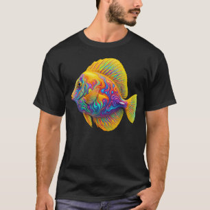 Yellow Tang Reef Fish Colourful Marine Ocean T-Shirt