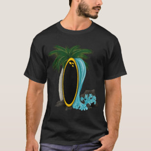 Yellow Tang Surfboard Splash T-Shirt