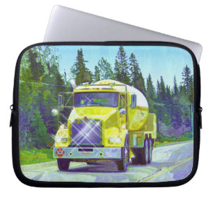 Yellow Tanker Truck Driver's Art Laptop Sleeve