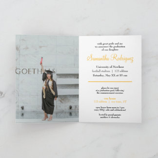 Yellow Tassel Graduation Announcement