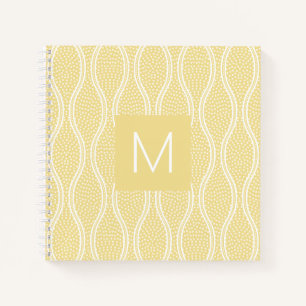 Yellow Tatewaku Monogrammed Notebook