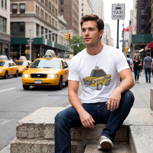 Yellow Taxi Cab City Transportation T-Shirt