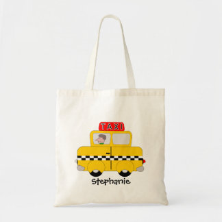 Yellow Taxi Design Tote Bag