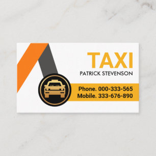Yellow Taxi Routes Driver Business Card