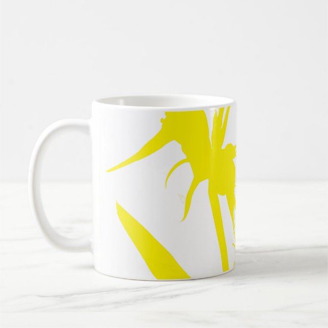 YELLOW - Tazon with Paradise Flower Yellow Coffee Mug (Left)