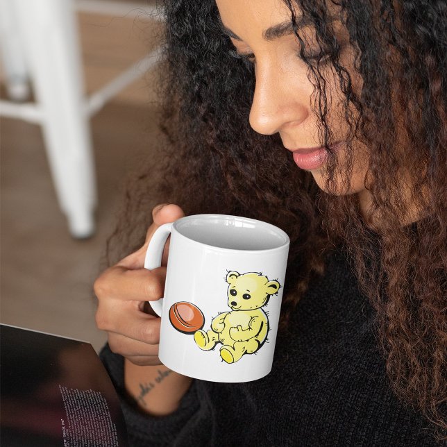 Yellow Teddy Bear Coffee Mug (Creator Uploaded)