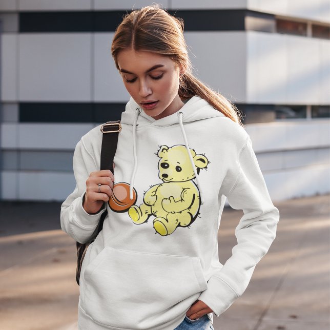 Yellow Teddy Bear Hoodie (Creator Uploaded)
