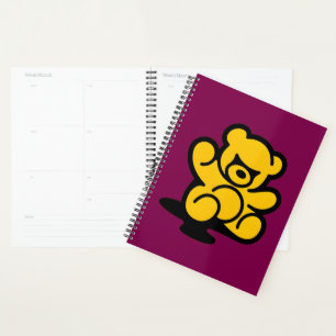 Yellow Teddy Trouble Planner