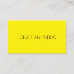Yellow Template Professional Modern Elegant Trendy Business Card